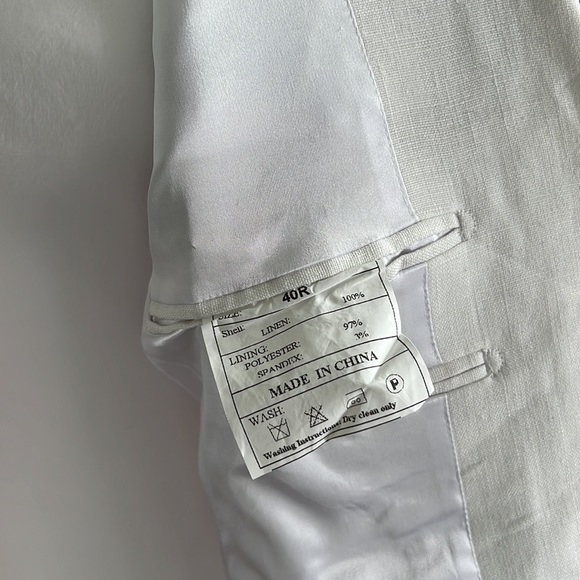 Men’s Linen Suit Jacket - Picture 5 of 5